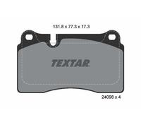 Textar 2409801 Front Brake Pad Set Fits VW Touareg