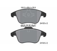 Textar 2412301 Front Brake Pad Set Fits Ford Land Rover MG Roewe Volvo Asia 6 2