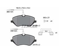 TEXTAR 2413301 Brake Pads Set Front for 407 607 C5 C6