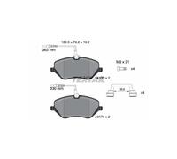 TEXTAR 2413301 Brake Pads Set Front for 407 607 C5 C6