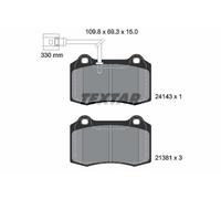 TEXTAR 2414301 Brake Pad Set, disc brake for SEAT