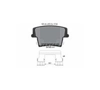 TEXTAR 2416303 Brake Pads Set Rear for 300 Charger Challenger Thema