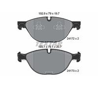 Textar 2417201 Front Brake Pad Set Fits Bmw X5 X6