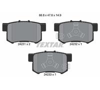 Textar 2423101 Rear Axle Disc Brake Pad Set Fits Honda