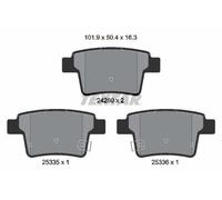 Textar 2426001 Rear Brake Pad Set Fits Byd Emgrand Ford Geely Jaguar Mercury Ec8