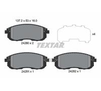 Brake Pads Full Set Of 4 Front 2428001 Textar Fiat For Nissan Suzuki