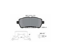 TEXTAR 2428302 Brake Pads Set Front for Fiesta 2