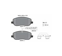 Textar Brake Pad Set 2429401 - Disc Brake for Fiat Croma 939A2.000/A8.000 1.9L 4cyl/2.4L