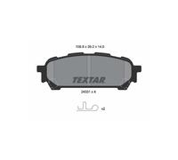 Textar Rear Brake Pads fits Subaru Impreza Forester 2433101