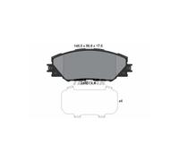 Textar Front Brake Pads fits Toyota RAV4 Mark X ZiO Prius Plus Zelas Auris