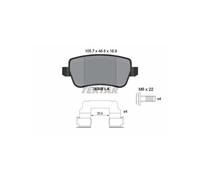 TEXTAR 2434802 Brake pad set