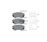Textar Brake Pads 2441201 – Genuine OE – Front Full Set of 4 – Fits Saab/Chevrolet/Vauxhall