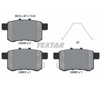 TEXTAR 2443501 Brake Pad Set, disc brake for ACURA,BYD,HONDA,HONDA (DONGFENG),HO