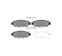 TEXTAR 2444501 Brake Pads Set Rear for Trailblazer 9-7X Traverse Envoy Acadia As