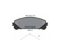 TEXTAR 2445201 Brake Pads Set Front for RX NX Highlander RAV4 Sienna Alphard Cam
