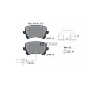 TEXTAR 2448307 Brake pad set