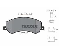 Textar 2448404 Front Brake Pad Set Fits Byd VW Amarok Song Max Pro Tang