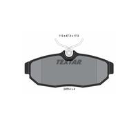 Textar Brake Pads 2451401 - Disc Brake for Ford USA & Ford Australia (Mustang Coupe 2012–2014)