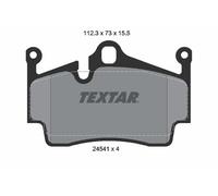 TEXTAR 2454101 Brake Pad Set, disc brake for ,PORSCHE