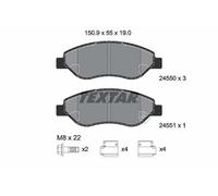 TEXTAR 2455001 Brake Pad Set, disc brake for OPEL,VAUXHALL