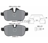 TEXTAR 2455901 Brake Pad Set, disc brake for BMW