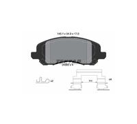 TEXTAR 2458301 Brake pad set