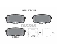 TEXTAR 2459904 Brake Pad Set, disc brake for HAVAL,HYUNDAI,JAC,KIA