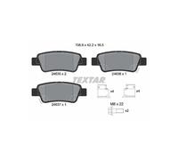 Textar Rear Disc Brake Pad Set 2463501 - Full Set of 4 with Accessories & Screws, Fits Honda