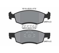 TEXTAR 2467301 Brake Pads Set Front for Logan Largus