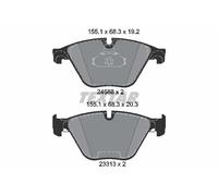 TEXTAR 2468801 Brake Pad Set, disc brake for BMW,BMW (BRILLIANCE)