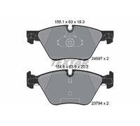 TEXTAR 2469701 Brake Pad Set, disc brake for BMW,BMW (BRILLIANCE)