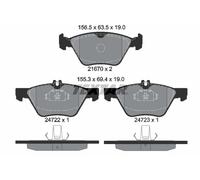 Front Brake Pad Set For Disc Fits Mercedes-Benz E-Class S-Class TEXTAR 2472201