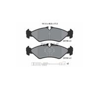 Textar Brake Pad Set 2473901 - Rear disc brake - Fits Mercedes-Benz, VW, Dodge, Freightliner