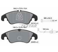 TEXTAR 2474301 Brake Pad Set, disc brake for ,AUDI,AUDI (FAW),VW (SVW)