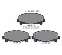 Textar 2476601 Disc Brake Pad Set Fits Honda