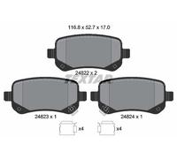 Textar 2482201 Rear Brake Pad Set Fits Chrysler Dodge Fiat VW Freemont Grand