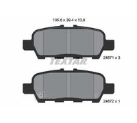 TEXTAR 2487101 Brake Pad Set, disc brake for INFINITI,NISSAN,NISSAN (DFAC),SUZUK