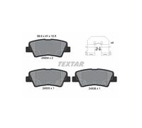 Textar Rear Brake Pads 2493401 - Fits Hyundai, Kia, Ssangyong - Full Set of 4