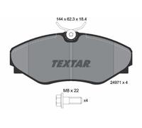 Textar 2497101 Front Brake Pad Set Fits Renault Avantime Espace