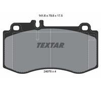 For Mercedes Genuine OE Textar Brake Pads Full Set Of 4 Front 2497601