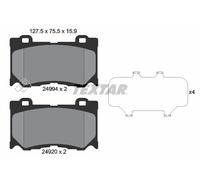 For Infiniti For Nissan Genuine OE Textar Brake Pads Full Set Of 4 Front 2499401