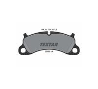 TEXTAR Disc Brake Brake Pad Set Front Axle Braking Fits Porsche 911 2500301
