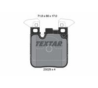Textar 2502902 Rear Disc Brake Pad Set Fits BMW