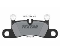 Textar 2514301 Rear Brake Pad Set Fits Porsche 718 Boxster Cayman 911 Cayenne