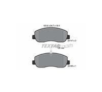 Textar Brake Pads 2514701 – Genuine OE Full Set of 4 Front