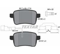 TEXTAR 2515601 Brake Pad Set, disc brake for ALFA ROMEO,DODGE