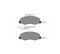Genuine OE Textar Brake Pads Full Set Of 4 Rear 2517201