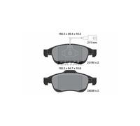 TEXTAR 2518001 Brake pad set