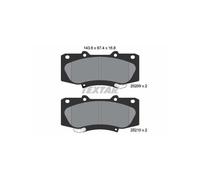 Front Brake Pad Set With Acoustic Wear Warning Fits Toyota Hilux Vigo TEXTAR