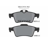 Textar 2521801 Rear Brake Pad Set Fits Peugeot 508 Sw
